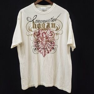 Immortal Hulk Hogan Shirt‎ Size 2XL Hanes Heavyweight Tribal Tattoo Wrestling